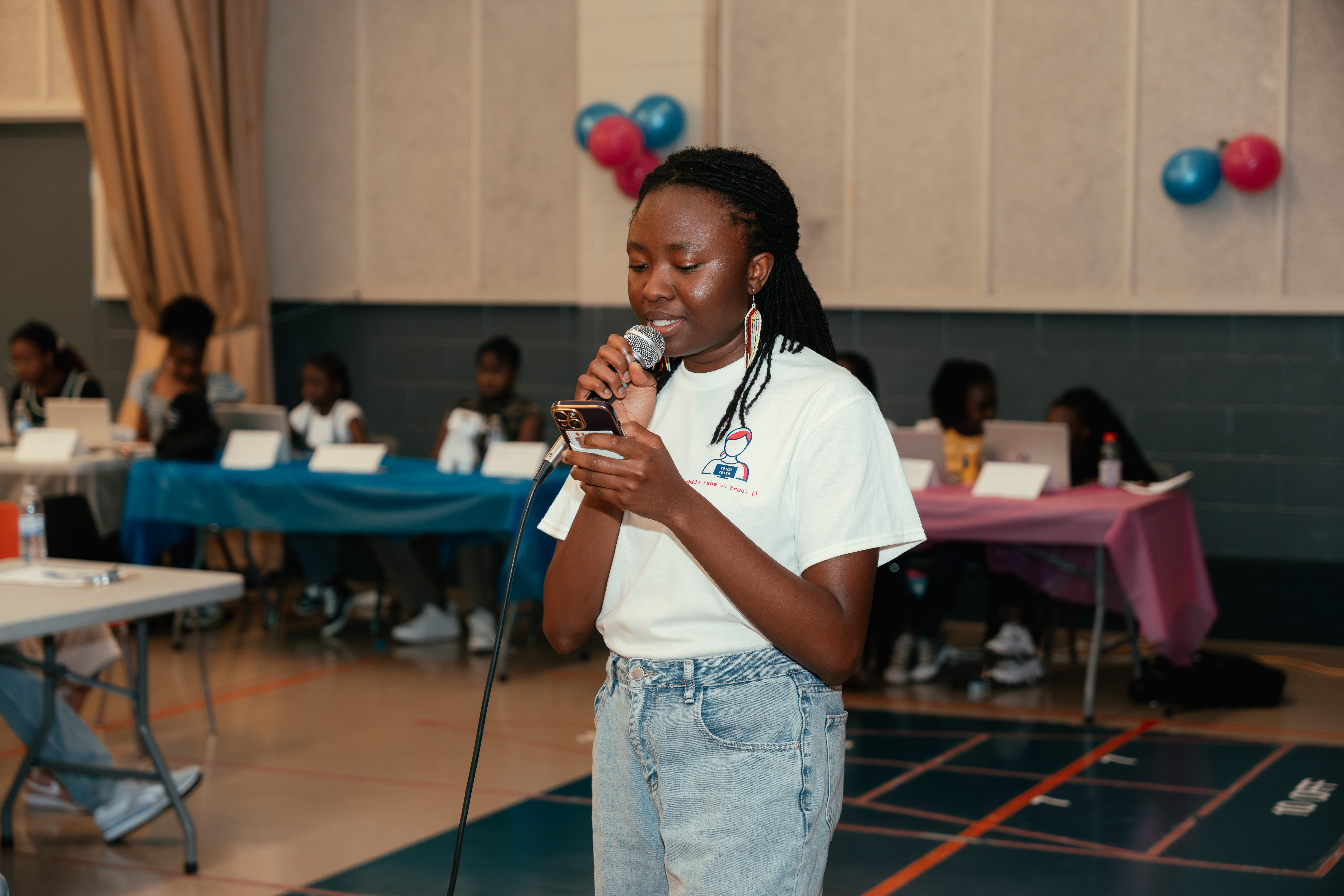 Ebun Makinde at WST Hackathon 2025